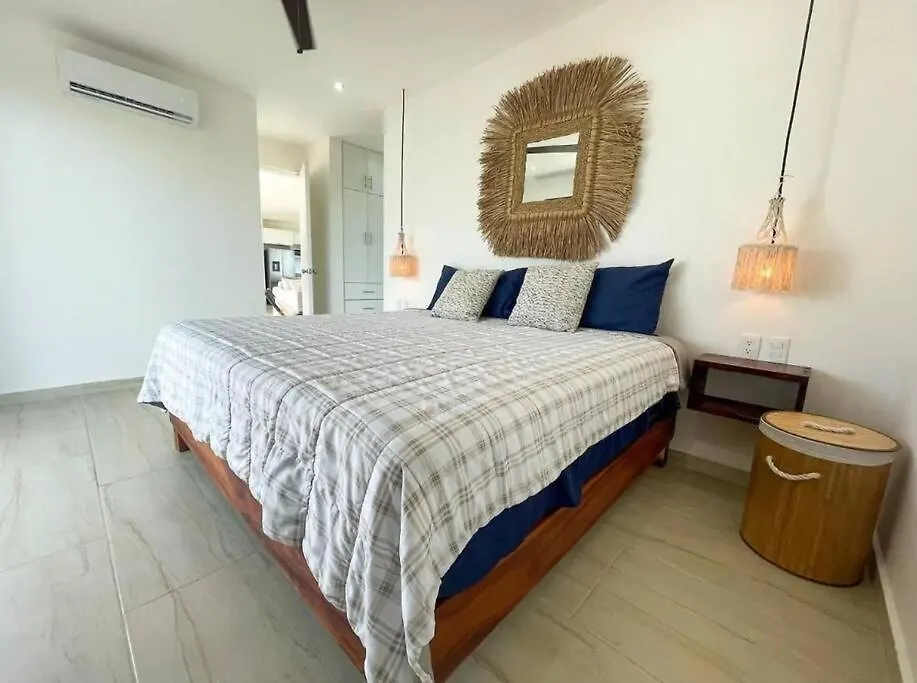 Spacious 2 Bdr Ph Blue Luxury Condo Pvt Pool Terrace Jungle View 툴룸 0*,  멕시코